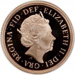 2019年英国1索维林加厚金币，重15.976克含.999金，总含金量14.645克，PCGS PR69DCAM，带原盒及证书，编号0162，发行量低，只得1800枚
