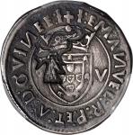 AZORES. Azores - Portugal. 2 Tostao (200 Reais), ND (1582). Angra do Heroismo Mint. Antonio I (the P