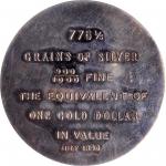 1896 Bryan Dollar. HK-777, Schornstein-1. Rarity-6. Silver. MS-62 (NGC).