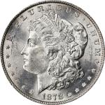 1878 Morgan Silver Dollar. 7/8 Tailfeathers. Strong. MS-63 (PCGS).