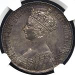GREAT BRITAIN Victoria ヴィクトリア(1837~1901) Crown 1847 NGC-Proof Details“Obv Scratched“ 表面スクラッチ1本 Proof
