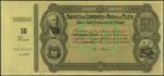 Banco de Londres y Rio de la Plata, Cordoba, Argentina, proof 50 pesos, 15 November 1869, (Pick S172