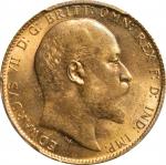 GREAT BRITAIN. Sovereign, 1909. London Mint. Edward VII. PCGS MS-64.