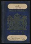 1951年香港护照，编号5952，有怡保、槟城及香港三地盖章，保存完好