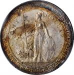 1898-B年英国贸易银元站洋一圆银币。孟买铸币厂。GREAT BRITAIN. Trade Dollar, 1898-B. Bombay Mint. PCGS MS-62 Gold Shield.