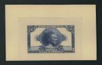 Banque du Congo Belge, Belgian Congo, unissued obverse proof 5 Francs, ND (ca. 1926-1928), obverse p