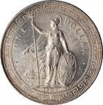 1900-B年英国贸易银元站洋一圆银币。孟买铸币厂。GREAT BRITAIN. Trade Dollar, 1900-B. Bombay Mint. PCGS MS-63 Gold Shield.