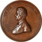 1869 Mint Director James Pollock Medal. By William Barber. Julian MT-5. Bronze. MS-64 BN (NGC).