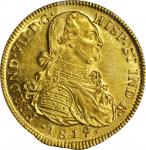1819-JF哥伦比亚8埃斯库多 PCGS MS 61