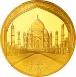France. PCGS PR66DCAM. Proof. 500Euro. Gold. Taj Mahal 5oz Gold Proof 500 Euro