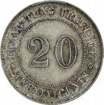 广东省造民国四年贰毫 PCGS XF 45 CHINA. Kwangtung. 20 Cents, Year 4 (1915). Kwangtung Mint.