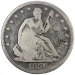 CHOPMARKED COINS: UNITED STATES: AR 50 cents, 1856-S, KM-A68, Seated Liberty type, with Chinese char