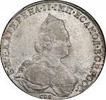1786-CNB RA年俄罗斯1卢布。圣彼得堡造币厂。(t) RUSSIA. Ruble, 1786-CNB RA. St. Petersburg Mint. Catherine II (the Gr