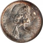 CANADA. Mint Error - Double Struck - Dollar, 1967. Ottawa Mint. Elizabeth II. PCGS MS-62.