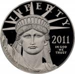 2011-W One-Ounce Platinum Eagle. Proof-70 Deep Cameo (PCGS). Chief Engraver John M. Mercanti Signatu