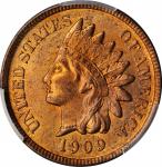 1909 Indian Cent. MS-64 RB (PCGS).