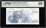 BELGIUM. Banque Nationale de Belgique. 500 Francs, ND (1982-89). P-143. PMG Choice About Uncirculate