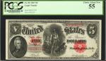 Fr. 85. 1907 $5 Legal Tender Note. PCGS Choice About New 55.