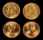 Great Britain. Lot of (4) Sovereigns. (Uncertified).