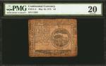 CC-4. Continental Currency. May 10, 1775. $4. PMG Very Fine 20.