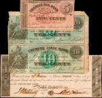 Lot of (4) Obsolete and Scrip Notes from Connecticut and New York. Very Fine to Choice Uncirculated.