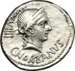 The Roman Republic, C. Norbanus.. AR Denarius, 83 BC. Cr. 357/1b. B. 2. 4 g.  19 mm.  极美