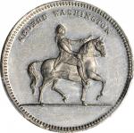 1799 (ca. 1862) Equestrian Washington - Born, Died Medal. White Metal. 29 mm. Musante GW-547, Baker-