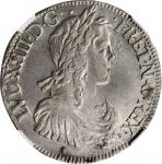 FRANCE. Ecu, 1649-M. Toulouse Mint. Louis XIV. NGC EF-45.