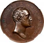 RUSSIA. Nicholas I/"Faith & Loyalty" Bronze Award Medal, 1833. NGC MS-63 Brown.