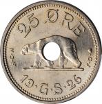 GREENLAND. 25 Ore, 1926-HCN. Copenhagen Mint. PCGS MS-64 Gold Shield.