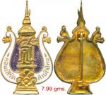 Royal Pin: "HRH Princess Sirindhorn - Sai Jai Thai Concert" gold pin enamelled in white-purple with 