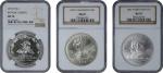 Lot of (3) Modern Commemorative Silver Dollars. MS-70 (NGC).