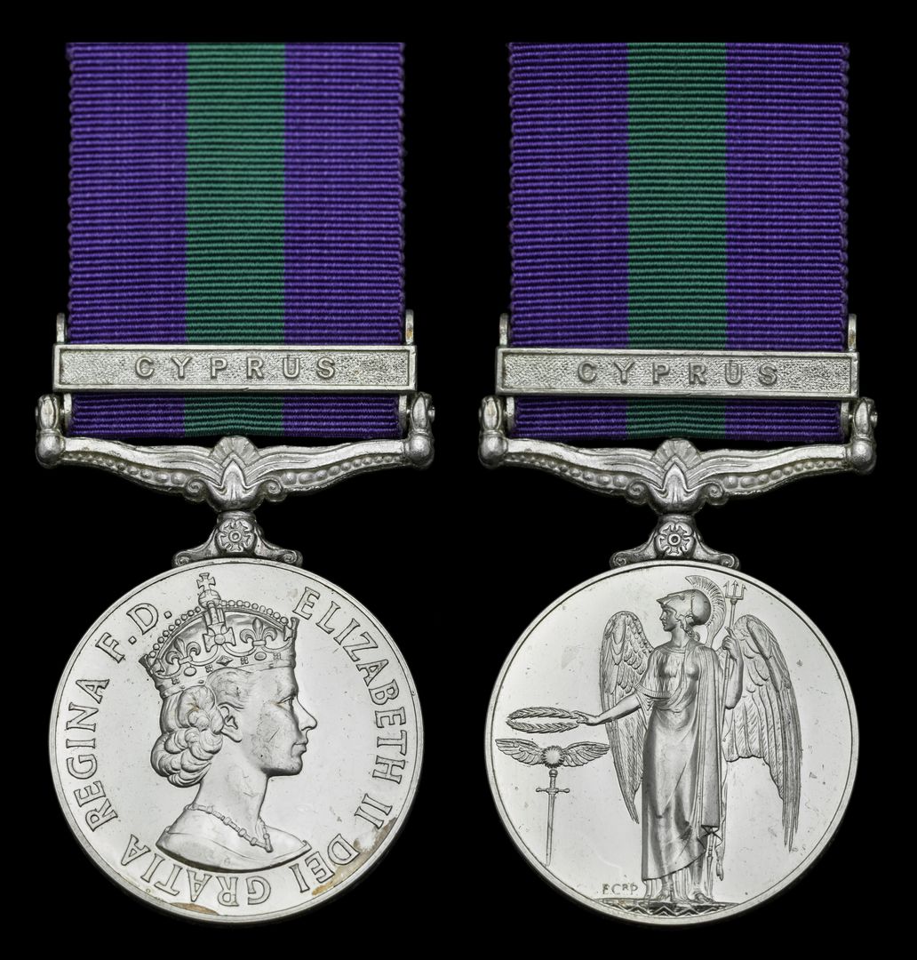 General Service 1918 62 1 Clasp Cyprus 23326693 Sig F Shaw R general-service-1918-62-1-clasp-cyprus-23326693-sig-f-shaw-r
