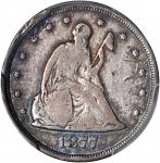 1877 Twenty-Cent Piece. Proof. Fine Details--Mount Removed (PCGS).