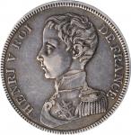 FRANCE. Silver 5 Francs Essai (Pattern), 1832/1. Brussels Mint. Henry V, the Pretender. PCGS SPECIME