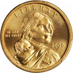 2000-P Sacagawea "Cheerios" Dollar. FS-902, Boldly Detailed Tail Feathers. MS-68 (PCGS).