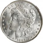 1887-O Morgan Silver Dollar. MS-64 (NGC).