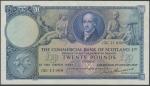 Commercial Bank of Scotland Limited, £20, 2 January 1947, serial number 13C 11968, blue, John Pitcai