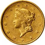 1852 Gold Dollar. AU-50 (PCGS). CAC.