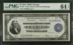 Fr. 765. 1918 $2 Federal Reserve Bank Note. Chicago. PMG Choice Uncirculated 64 EPQ.