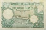ALGERIA. Banque de lAlgérie. 50 Francs, March 9th, 1937. P-80. Fine.