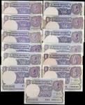 INDIA. Lot of (13). Government of India. 1 Rupee, 1983-94. P-Various. About Uncirculated.