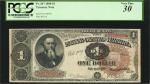 Fr. 347. 1890 $1 Treasury Note. PCGS Very Fine 30.