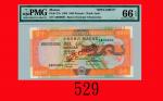 1999年大西洋银行一千圆样票Banco Nacional Ultramarino， 1000 Patacas Specimen， 1999  PMG EPQ 66 Gem UNC  