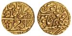 India, Princely States, Jaipur, in the name of Muhammad Akbar II, gold Mohur, 10.87g, Sawai Jaipur, 