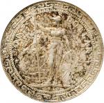 1909-B年英国贸易银元站洋壹圆银币。孟买铸币厂。 GREAT BRITAIN. Trade Dollar, 1909-B. Bombay Mint. PCGS MS-61.