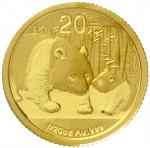 2011年熊猫纪念金币1/20盎司 完未流通
