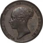 英国(GB), 1839, 銀(Ag), 6ﾍﾟﾝｽ Pence, NGC PF63 CAMEO, 未使用プルーフ, UNCProof, ヴィクトリア女王像 ヤングヘッド 6ペンス銀貨 1839年 K
