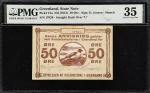 GREENLAND. State Note. 50 Ore, ND (1913). P-12a. PMG Choice Very Fine 35.