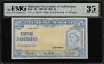BAHAMAS. Government of the Bahamas. 5 Pounds, 1936 (ND 1954). P-16b. PMG Choice Very Fine 35.
